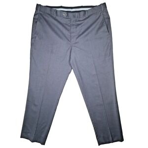 Peter Millar Pants Mens Sz 38R Blue Wool Dress Trousers Flat Front Stretch